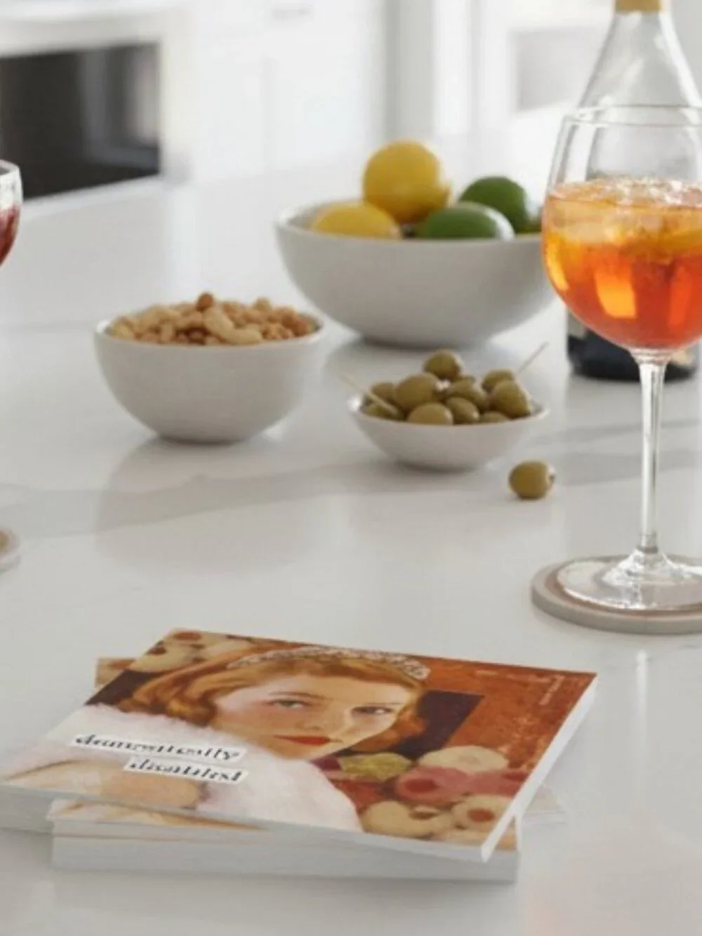 Quirky Retro Cocktail Napkin Set - Domestically Disabled Fun Hostess Gift for